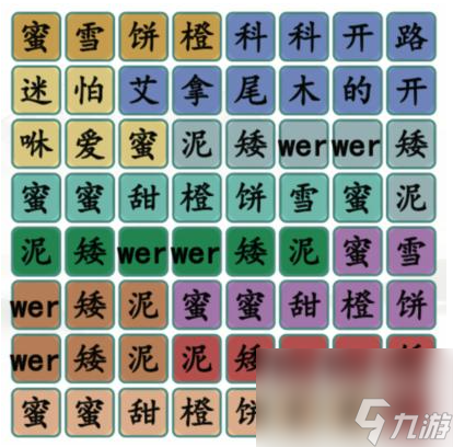 《汉字找茬王》蜜雪饼橙 蜜雪饼橙通关攻略