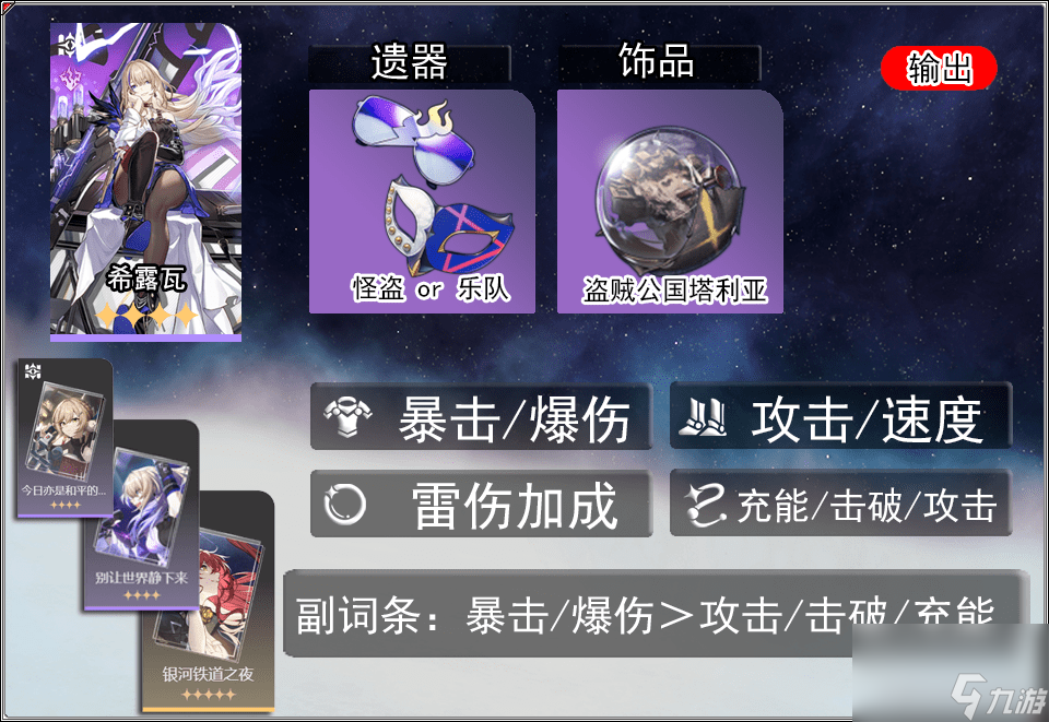 崩坏星穹铁道希露瓦怎么培养_崩坏星穹铁道希露瓦全面解析