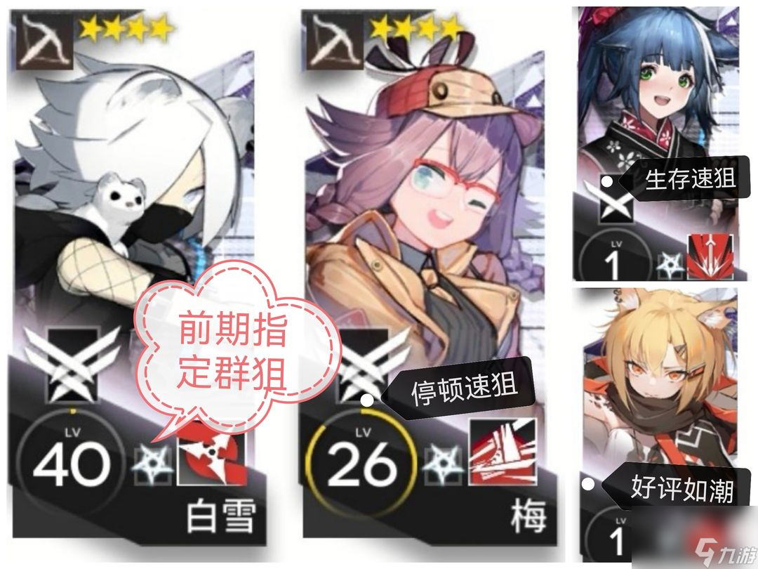 明日方舟：实用低中高星干员（上）