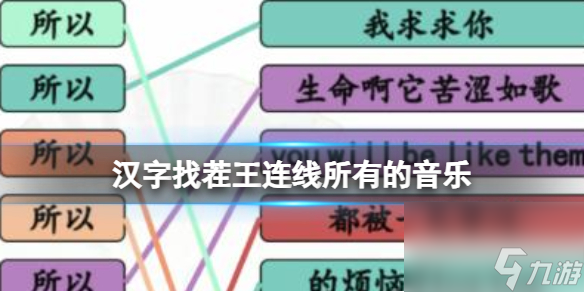 《汉字找茬王》连线所有的音乐 连线所以所有的音乐通关心得
