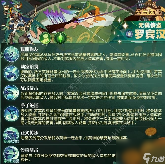 剑与远征罗宾汉赏金试炼怎么过