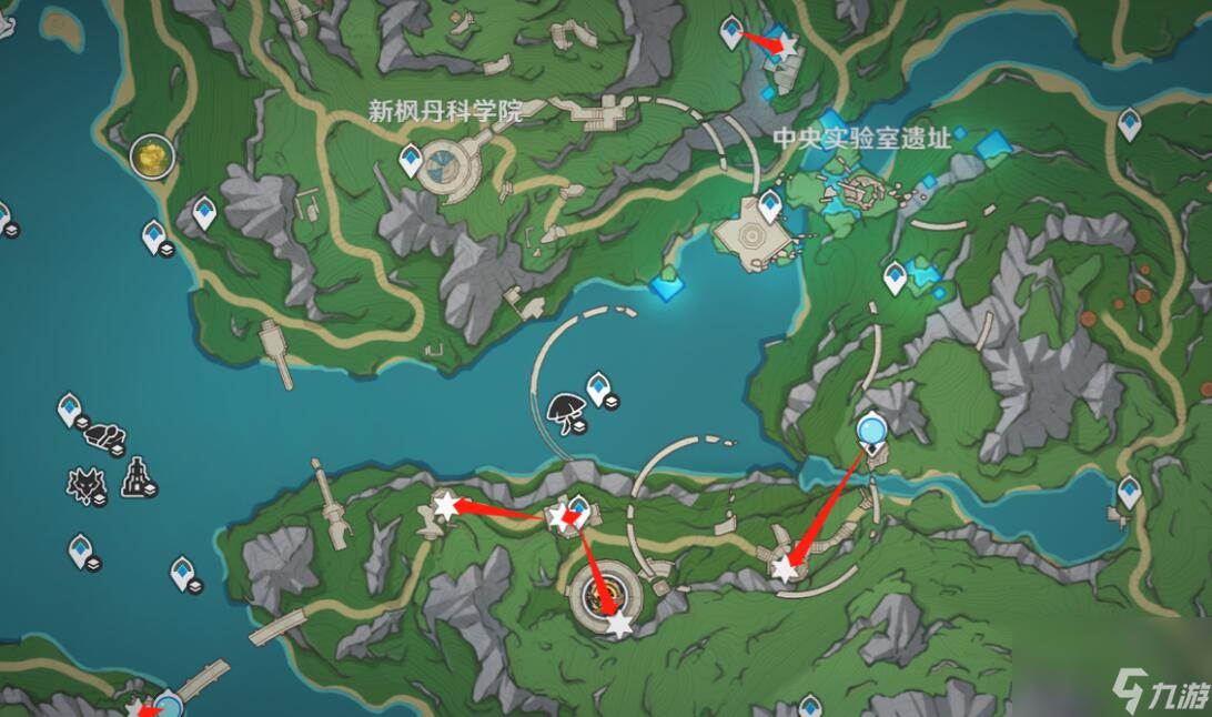 原神4.1六处密图函位置