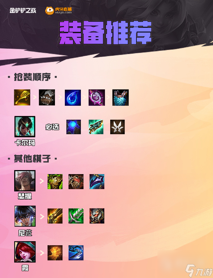 金铲铲之战S956征服者卡尔玛阵容搭配方法