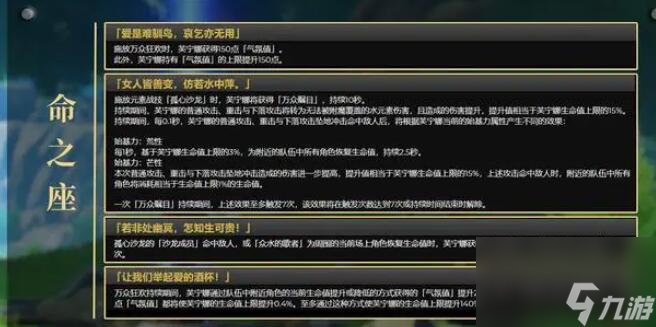 原神水神芙卡洛斯天赋升级需要什么材料