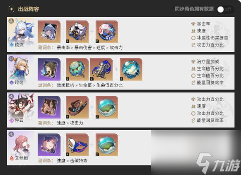 星穹铁道镜流配队