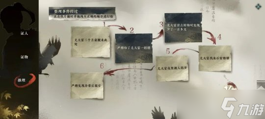 逆水寒手游断案4级:夺命之财 案件推理过程