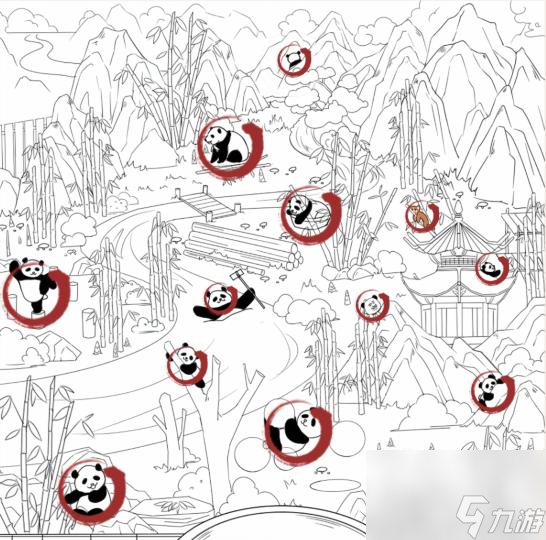 就我眼神好找熊猫攻略图文-找到所有熊猫怎么过