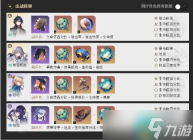 星穹铁道妮可配队