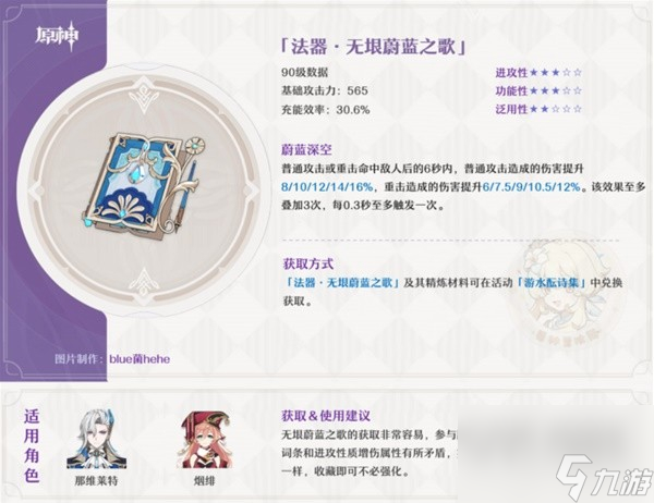 原神无垠蔚蓝之歌强度一览