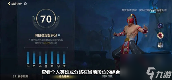 英雄联盟手游综合评分系统怎么看