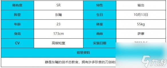 绯色回响静角色详解