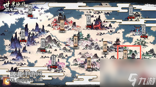 藏宝图寻宝在哪里推荐 侍魂胧月传说河水的源头在哪里