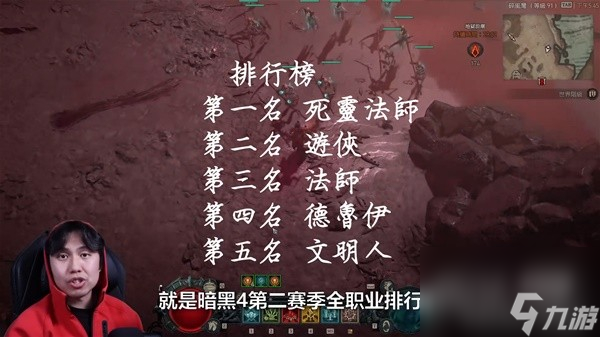 暗黑破坏神4第二赛季全职业强度排行榜介绍_暗黑破坏神4手游_九游手机游戏