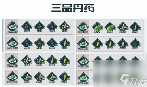 不休江湖丹药配方表