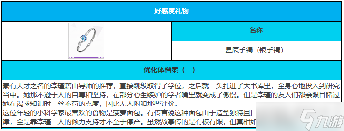 绯色回响李瑾角色介绍一览