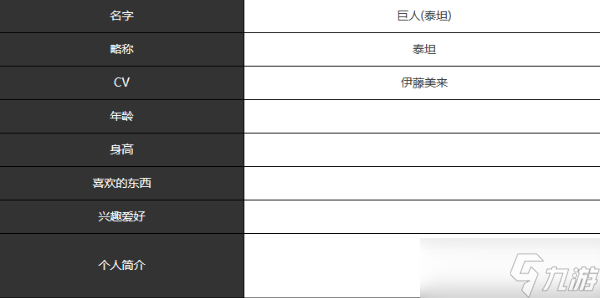 《宿命回响》巨人角色技能及属性介绍