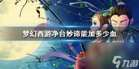 梦幻西游净台妙谛效果介绍