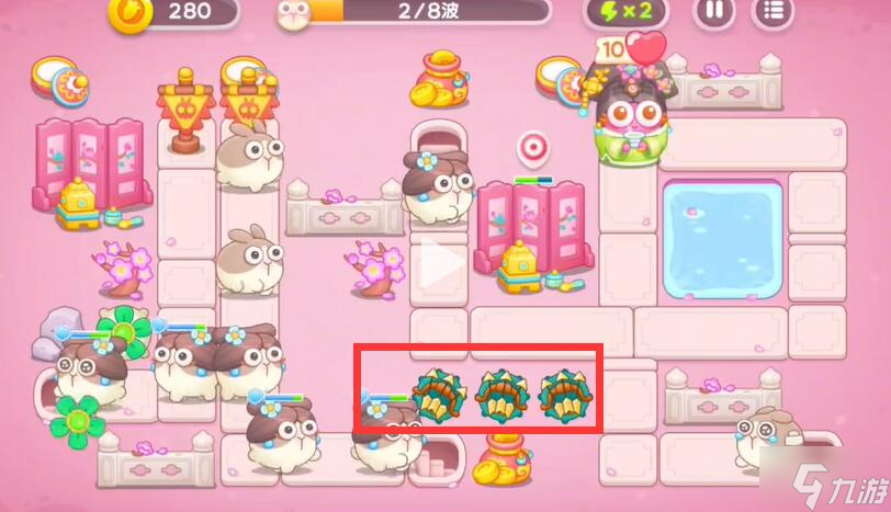 保卫萝卜4秋妃传第56关攻略