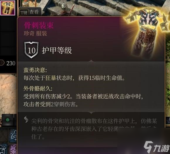 《博德之门3》反甲骨刺装束获取分享