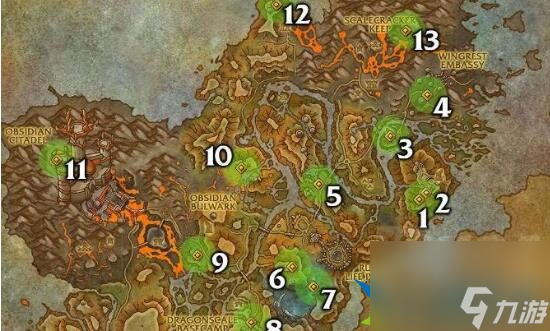 魔兽世界觉醒海岸巨龙魔符具体地点在哪 地点详解