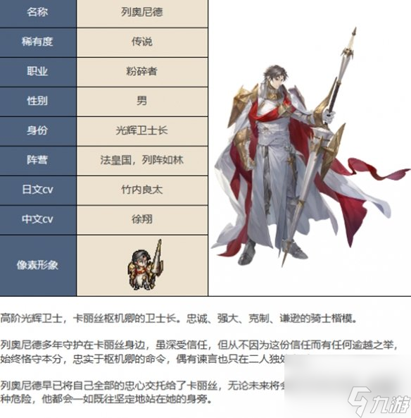 铃兰之剑为这和平的世界列奥尼德角色介绍