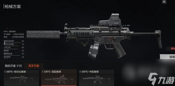 暗区突围MP5冲锋枪改造指南