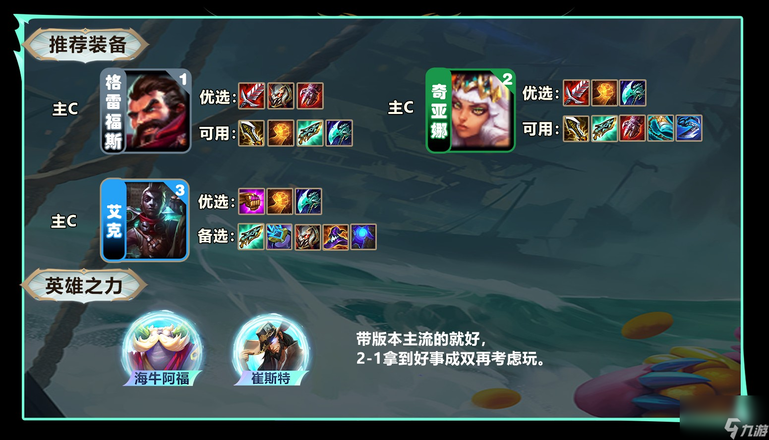 《云顶之弈》s9.5成双潜行阵容推荐