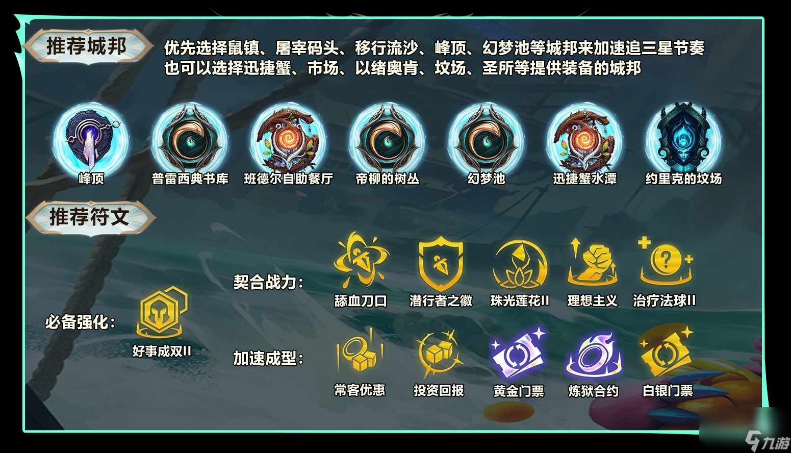 《云顶之弈》s9.5成双潜行阵容推荐