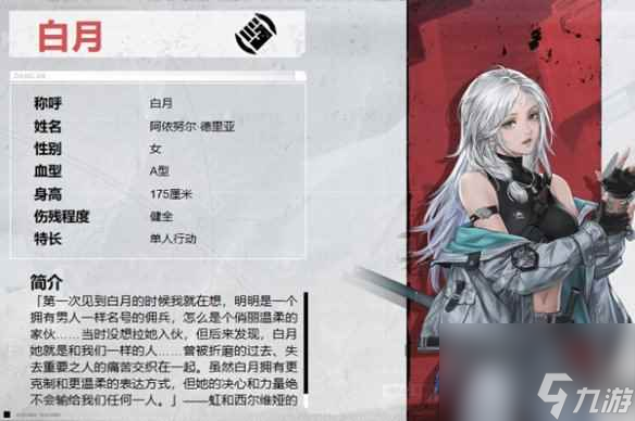 鋼嵐白月角色介紹