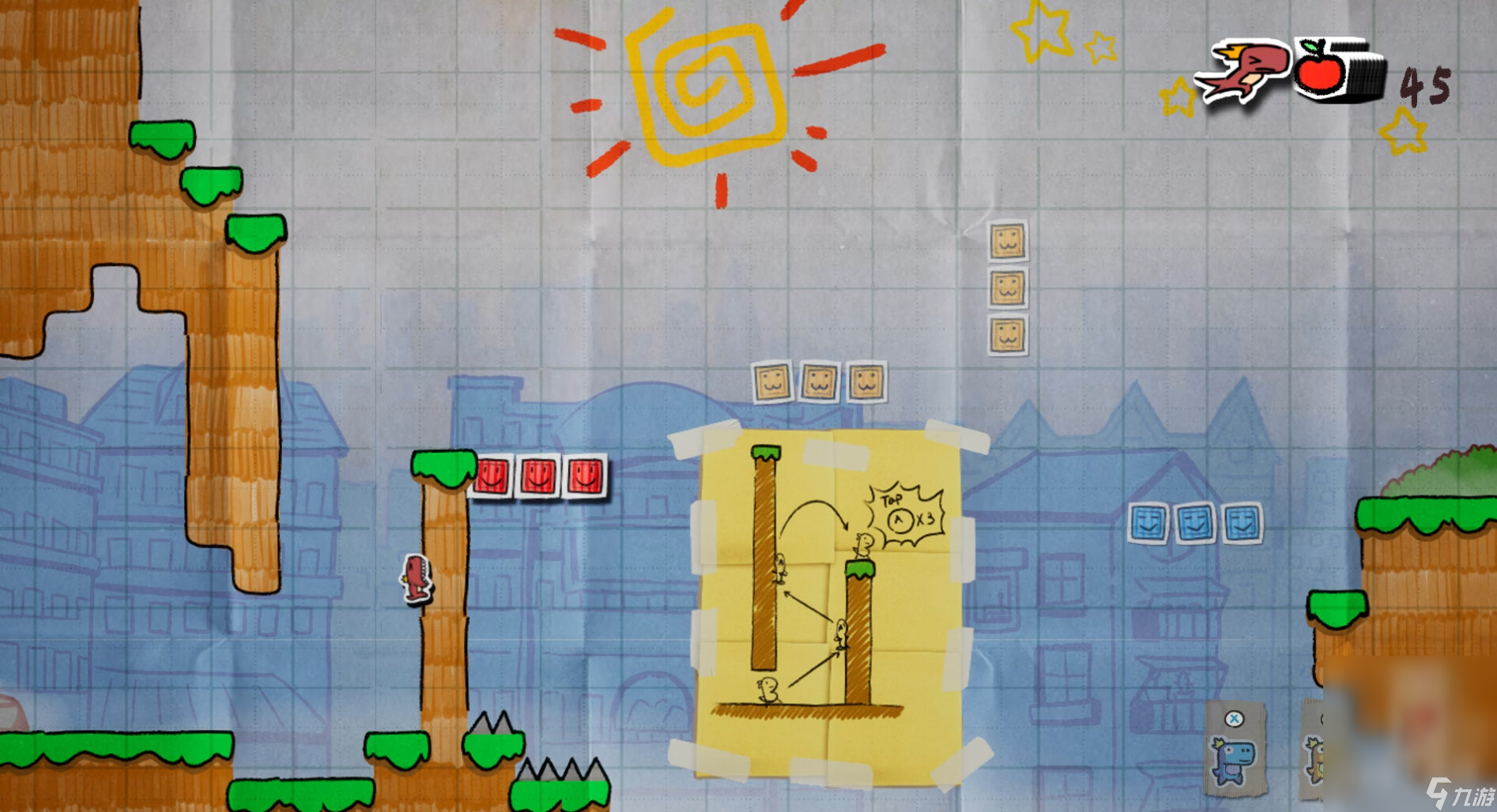 变色龙童绘历险手绘涂鸦风格的横版平台跳跃游戏发布