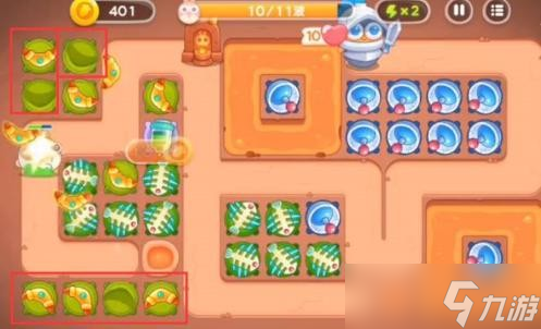 《保卫萝卜4》饿龙传说第40关全清通关速览
