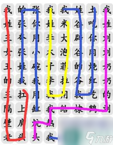 漢字找茬王姓氏嘻哈圖文怎么過