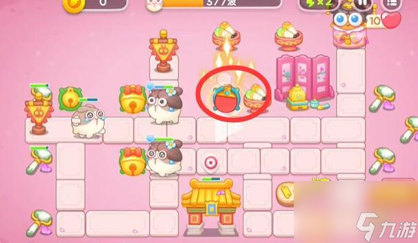 保卫萝卜4秋妃传第66关通关攻略