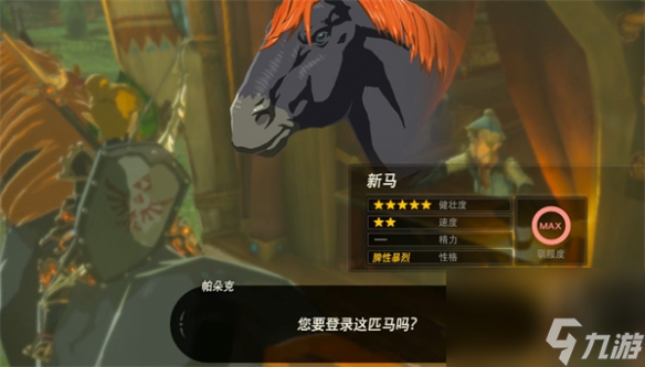 《塞尔达传说：王国之泪》马不能登记原因