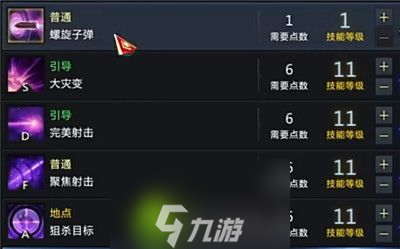 命运方舟女枪技能怎么加点-命运方舟女枪技能加点推荐