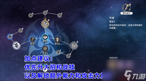 崩坏星穹铁道停云怎么加点 行迹加点推荐