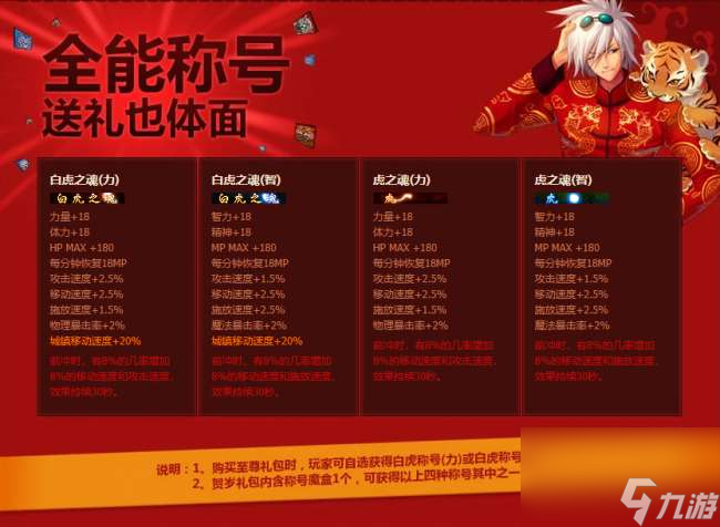 DNF白虎之魂是哪一年的称号（称号属性、时装及选择推荐）