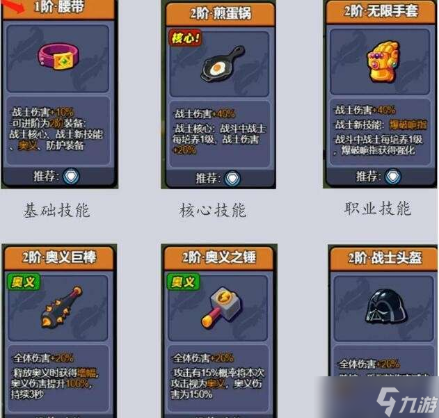 《小鸡舰队出击》全职业技能搭配攻略