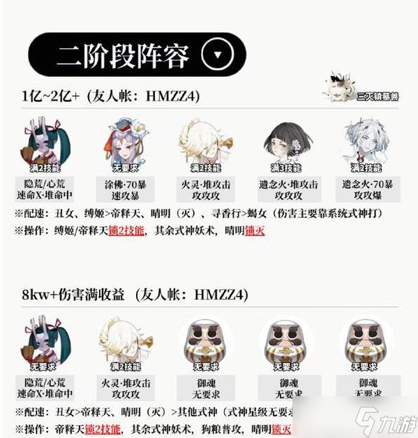 阴阳师伊邪娜美二阶段活动中用什么阵容好