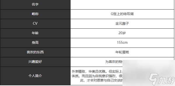 宿命回響弦上的嘆息G弦上的詠嘆角色介紹