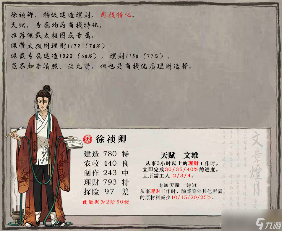 《江南百景图》徐祯卿培养推荐