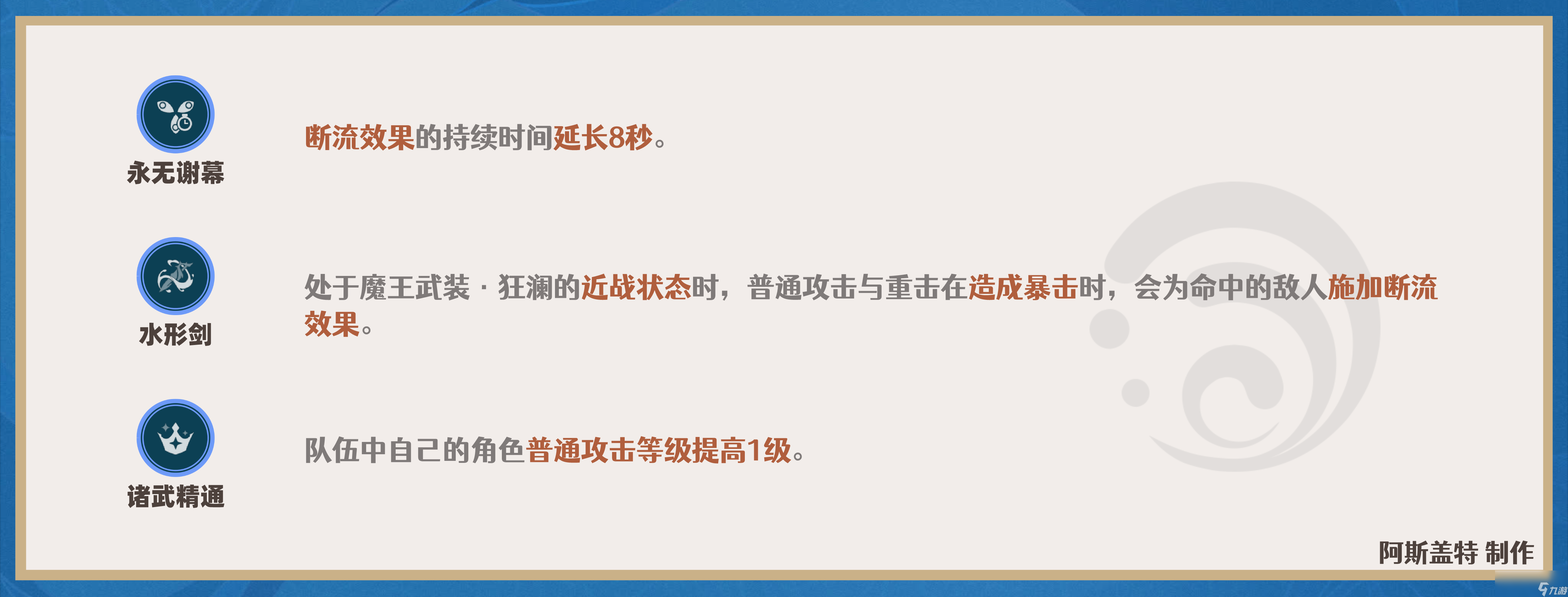 原神2024达达利亚天赋加点推荐