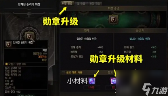 《dnf》勋章升级材料表一览