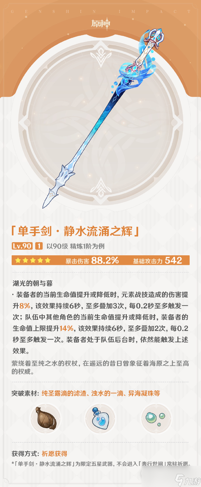 原神芙宁娜突破天赋升级材料
