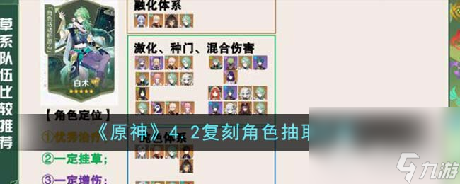 《原神》4.2复刻角色抽取攻略