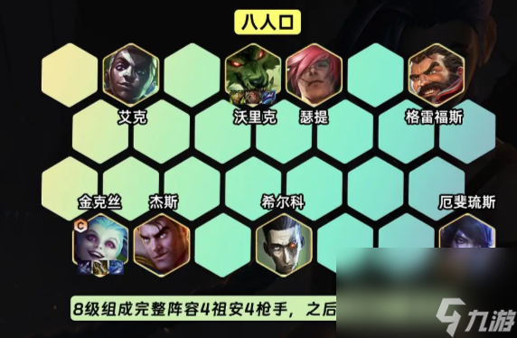 金铲铲之战祖安金狼阵型怎样打