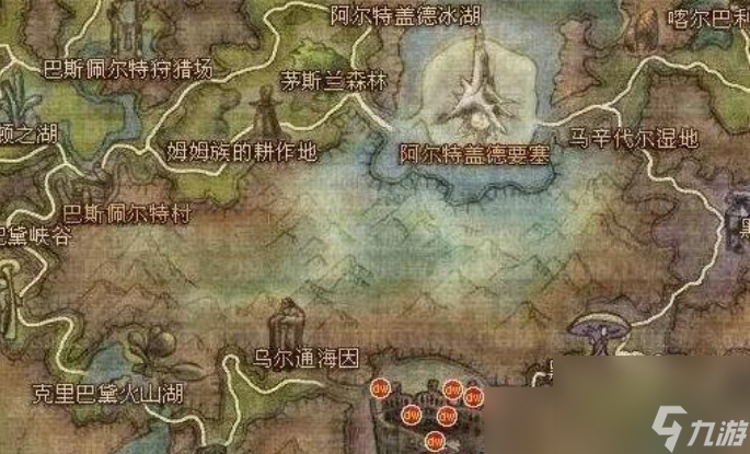 魔兽世界永恒之塔奥德采集1-499熟练度采集路线