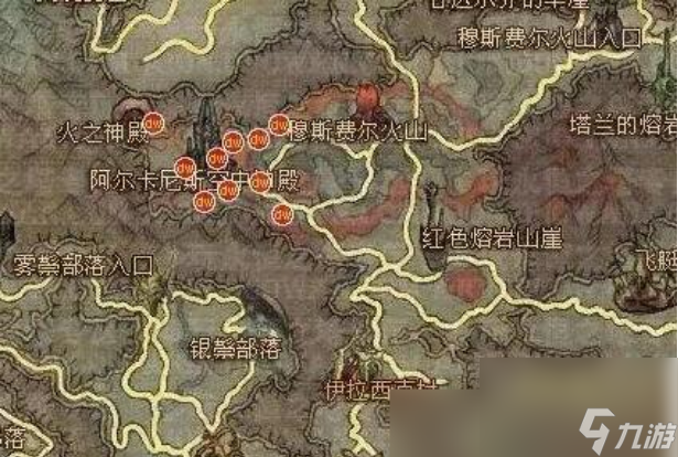 魔獸世界永恒之塔奧德采集1-499熟練度采集路線