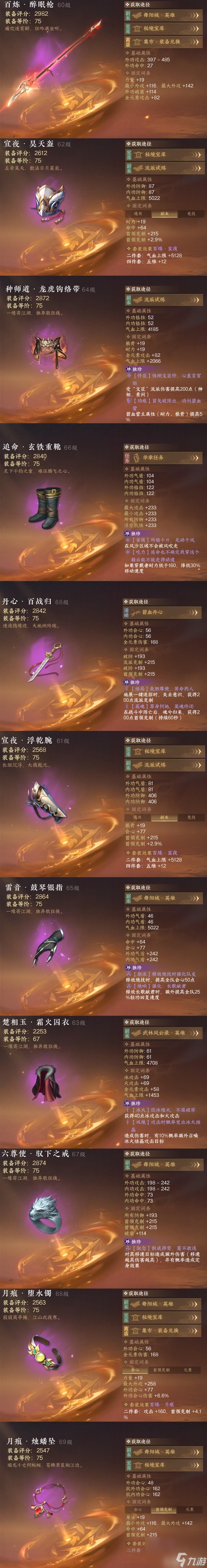 《逆水寒手游》血河PVE毕业装备推荐 血河PVP技能选择及打法教学