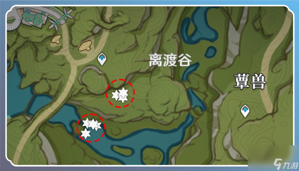 《原神》蕈兽孢子采集路线图